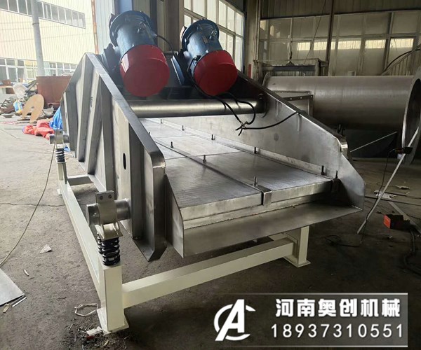 振動脫水篩電傾振何動篩調(diào)角振度動水斜該脫整如機